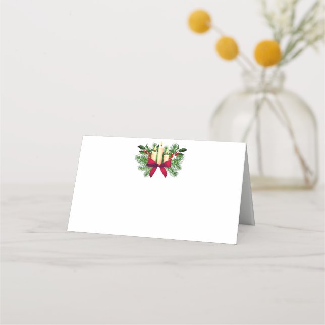 Tarjeta de ubicación de Fiesta de navidades (Anverso)
