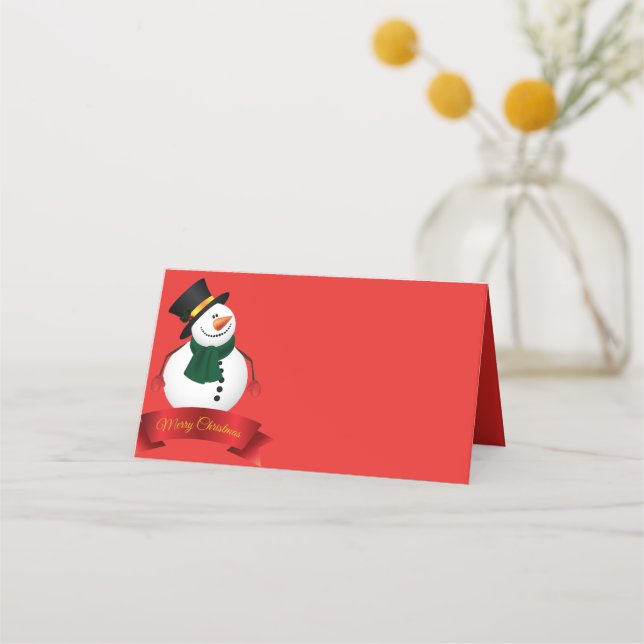 Tarjeta de ubicación de Fiesta de navidades (Anverso)