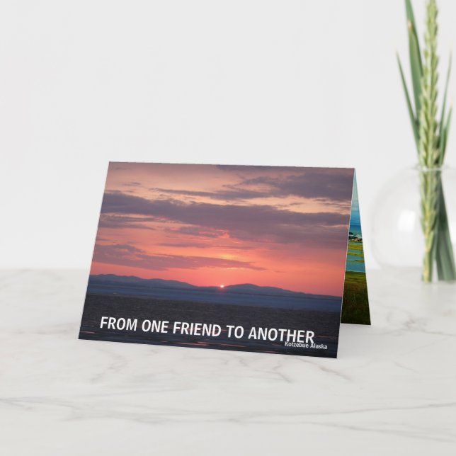 TARJETA DE UN AMIGO A OTRO (Anverso)