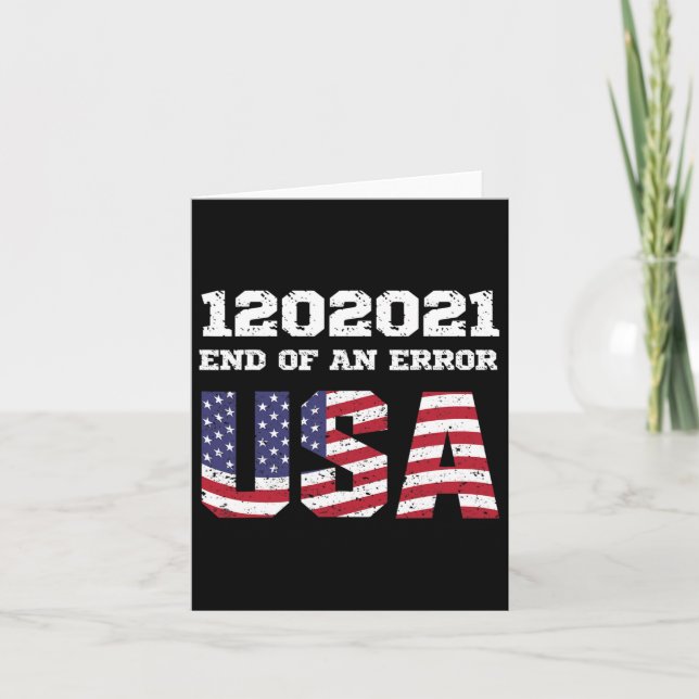Tarjeta De Un Error De Inauguración Biden Harris 1202021 E (Anverso)