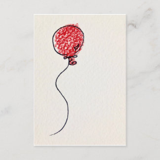 Tarjeta de Un Globo Rojo