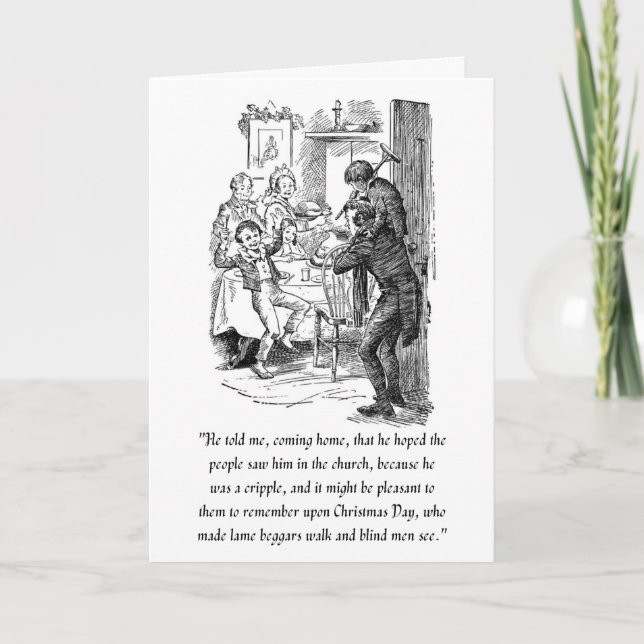 Tarjeta de una Canción de Navidad (Anverso)