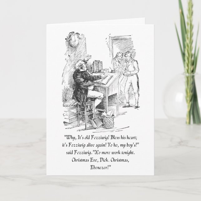 Tarjeta de una canción de Navidad (Anverso)