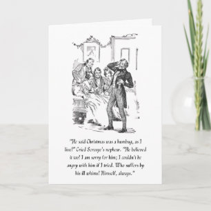 Tarjeta de una Canción de Navidad