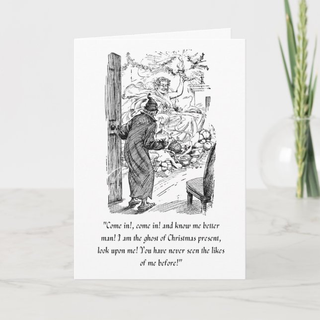 Tarjeta de una Canción de Navidad (Anverso)