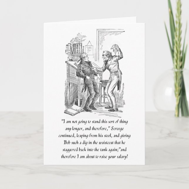 Tarjeta de una Canción de Navidad (Anverso)