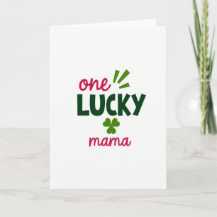 Tarjeta de Una Mamá Afortunada