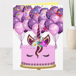 Tarjeta de unicornio