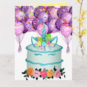 Tarjeta de unicornio