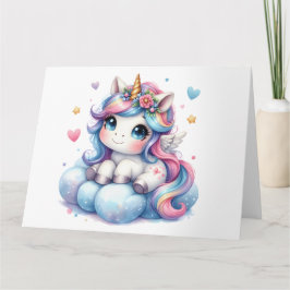 Tarjeta de Unicornio Bonito