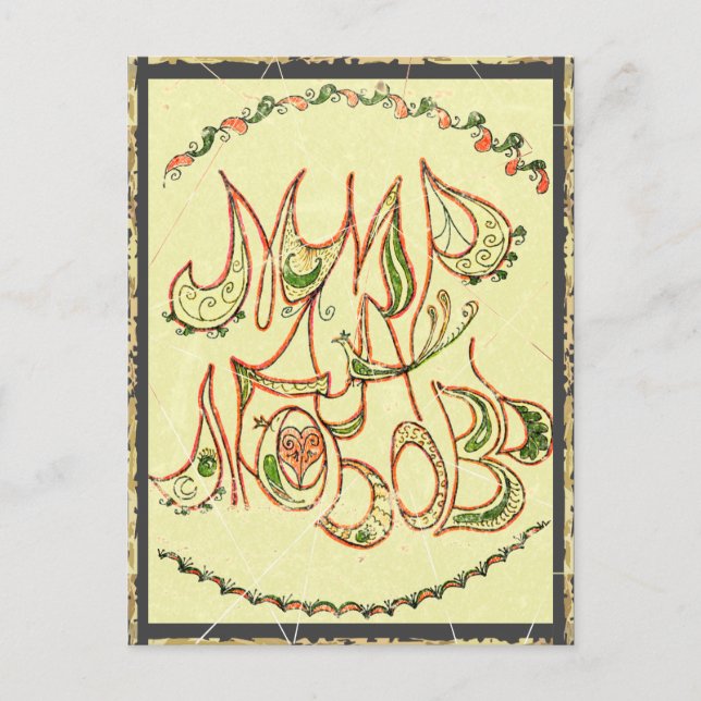 Tarjeta de unión no 12: "Paz y amor" (en ruso) (Anverso)