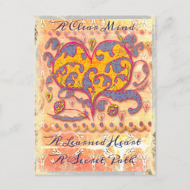 Tarjeta de unión no 17: mente clara, corazón apren (Anverso)