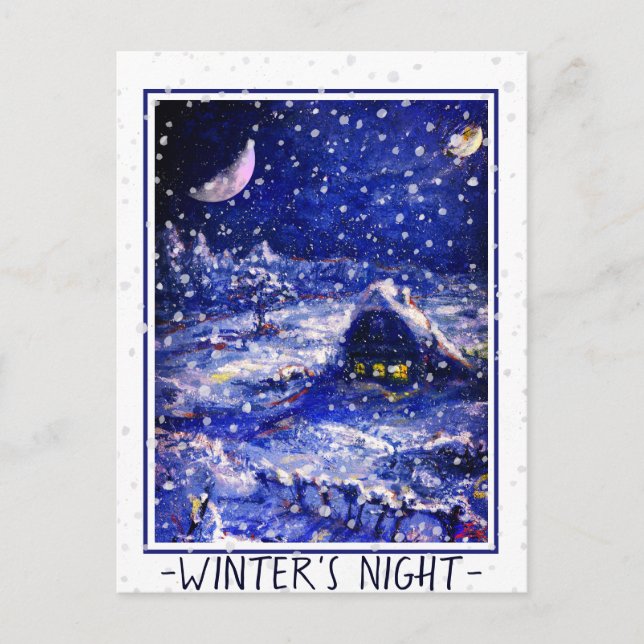 Tarjeta de unión no 49: Noche de invierno. Moon Cr (Anverso)