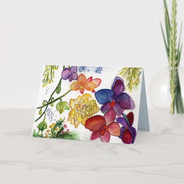 Tarjeta de uso múltiple de la flor de la belleza (Anverso)