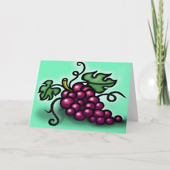 Tarjeta de uvas (Anverso)