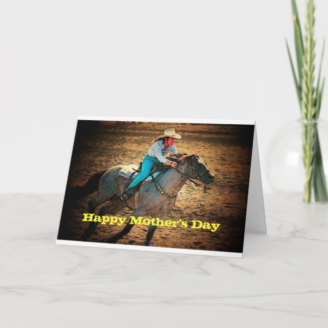 Tarjeta de vaca del día de la madre (Anverso)