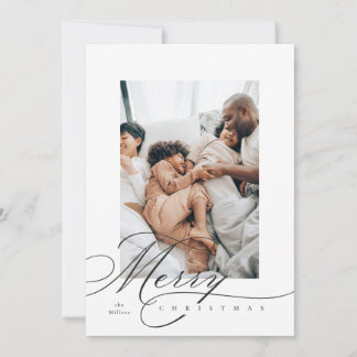 Tarjeta de vacaciones alegres con letras a mano