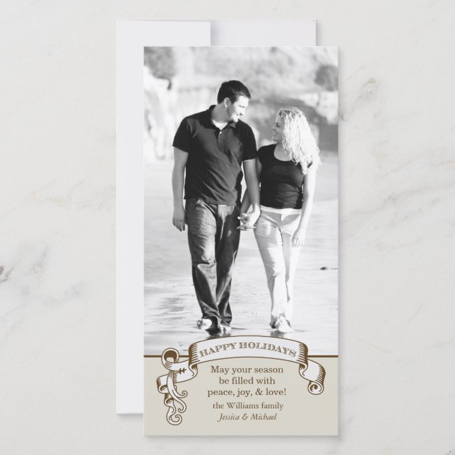 Tarjeta de vacaciones antigua (Anverso)