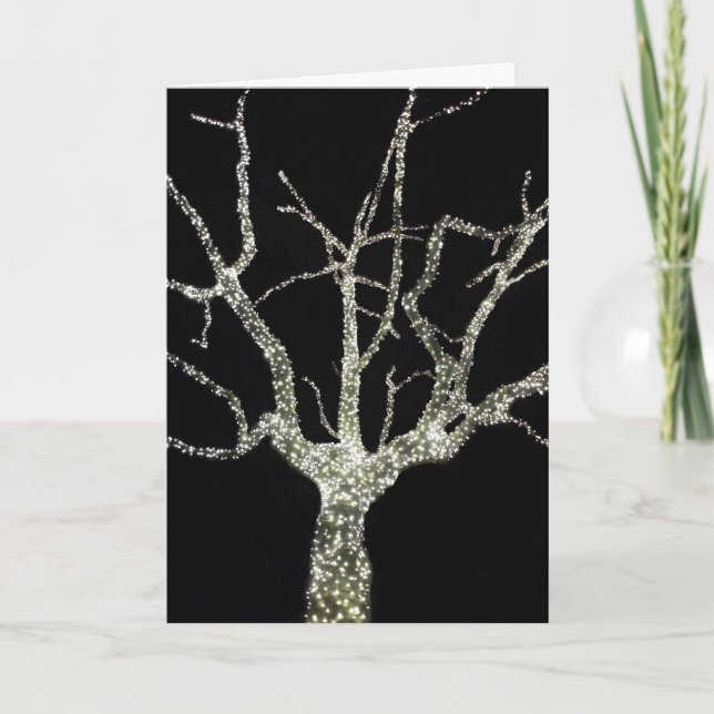 Tarjeta de vacaciones 'Árbol de luz' - Temporada (Anverso)