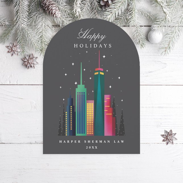 Tarjeta de vacaciones Arco Navidad Rainbow Citysca (Subido por el creador)