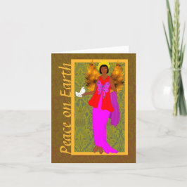 Tarjeta de vacaciones Art Nouveau William Morris p