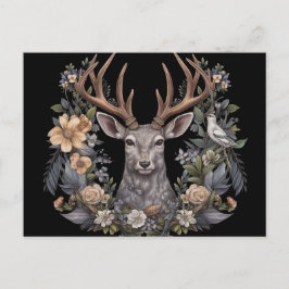 Tarjeta de vacaciones artística nórdica retro paga