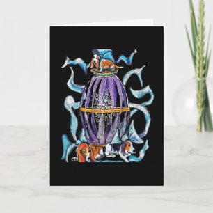 Tarjeta de vacaciones Basset Hound