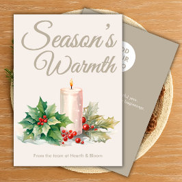 Tarjeta de vacaciones beige neutra