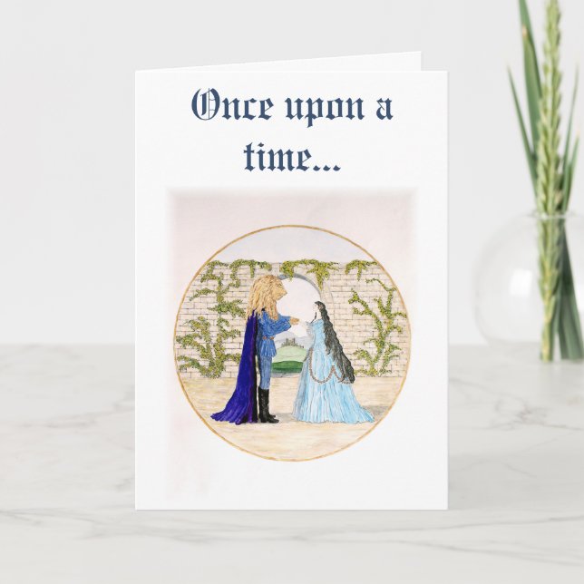 Tarjeta de vacaciones "Belleza y Bestia" (Anverso)