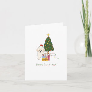 Tarjeta de vacaciones Bichon