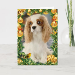 Tarjeta de vacaciones Blenheim Cavalier Spaniel