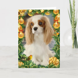 Tarjeta de vacaciones Blenheim Cavalier Spaniel