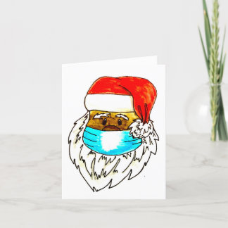 Tarjeta de vacaciones BLM Black Santa Navidades