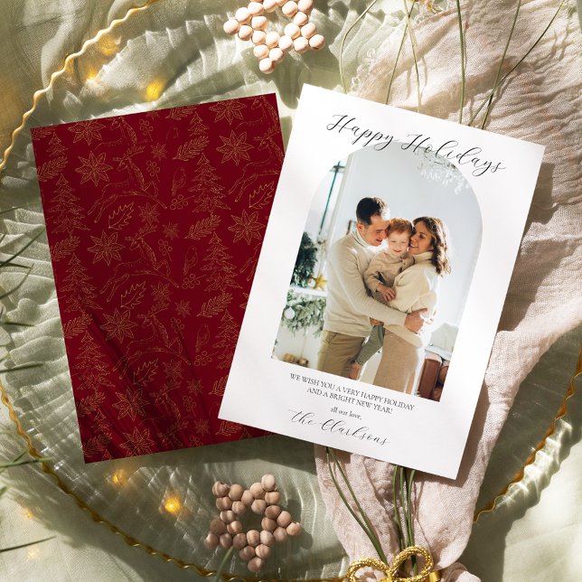 Tarjeta de vacaciones Boho moderna (Subido por el creador)