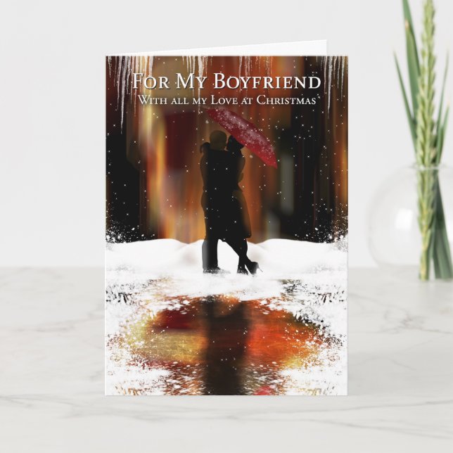 Tarjeta de vacaciones Boyfriend Styl Navidades (Anverso)