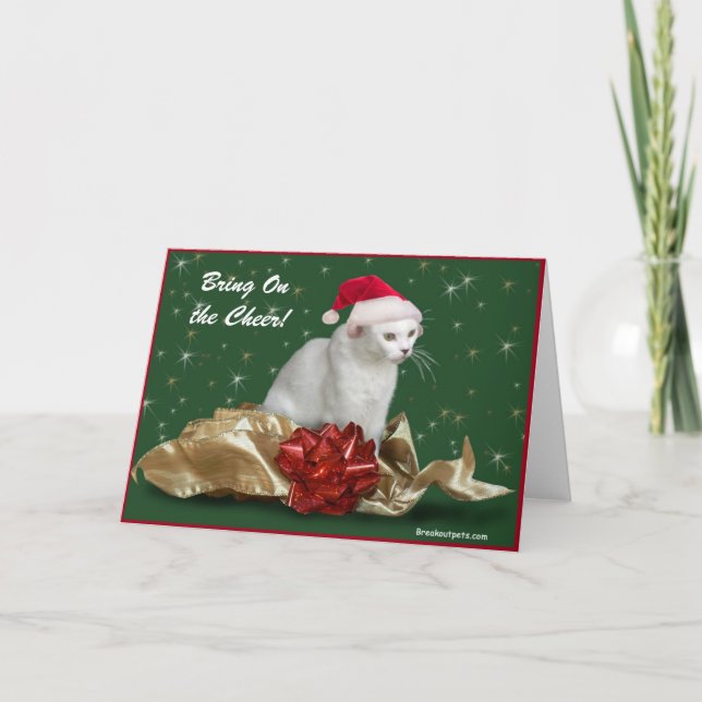 Tarjeta de vacaciones "Bring on Cheer" (Anverso)