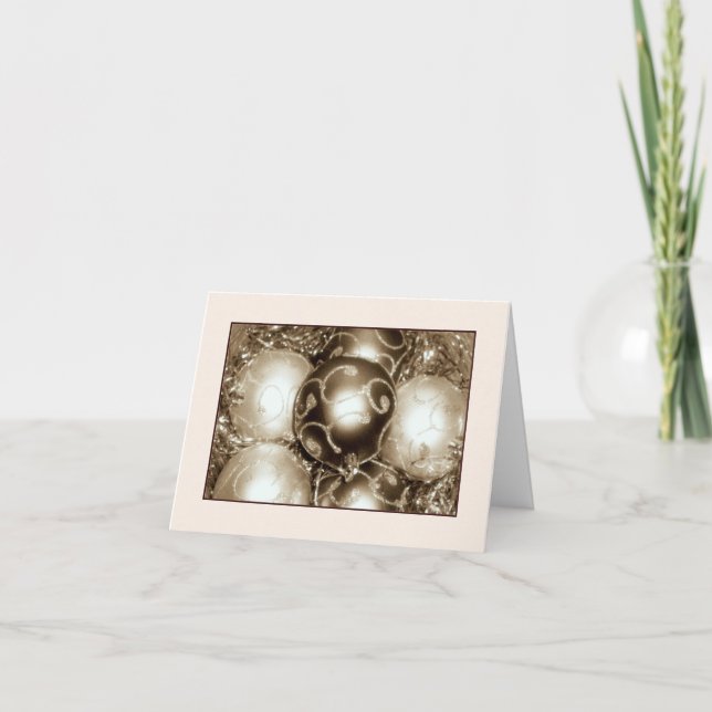 Tarjeta de vacaciones "Bronze Sparkle" - Belleza/A (Anverso)