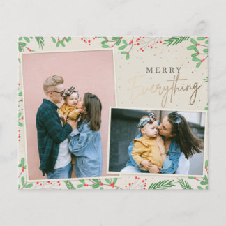 Tarjeta de vacaciones Budget Gold Merry Everything