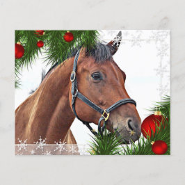 Tarjeta de vacaciones Budget Horse Navidades Horse
