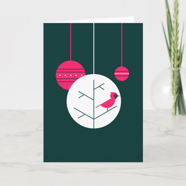 Tarjeta de vacaciones Cardinal Rojo (Anverso)