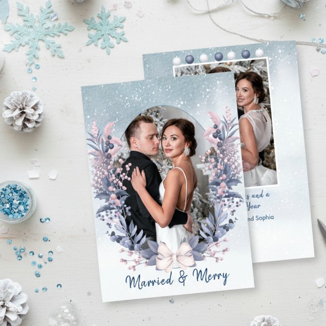 Tarjeta de vacaciones casada y con mora - Foliage  (Subido por el creador)