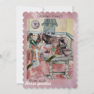 tarjeta de vacaciones casera de caballos goois