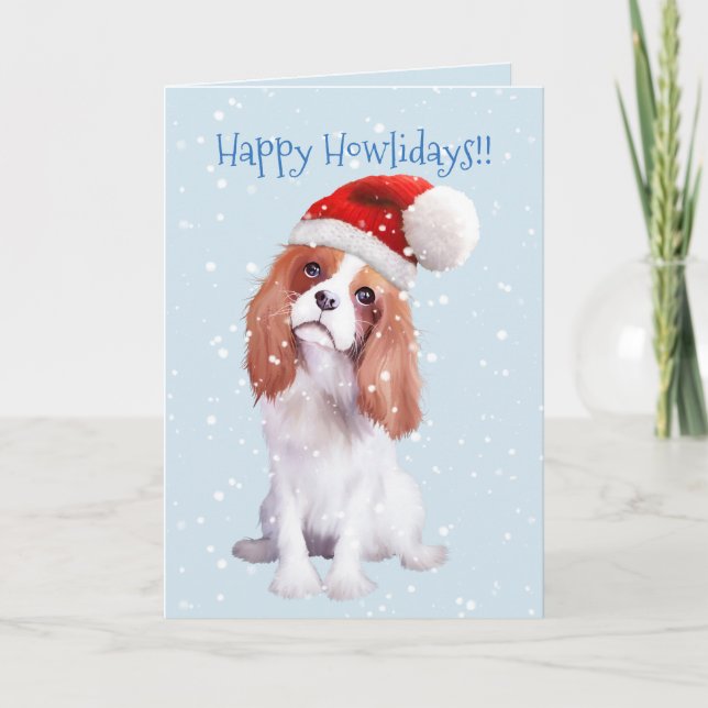 Tarjeta de vacaciones Cavalier King Charles Spanie (Anverso)