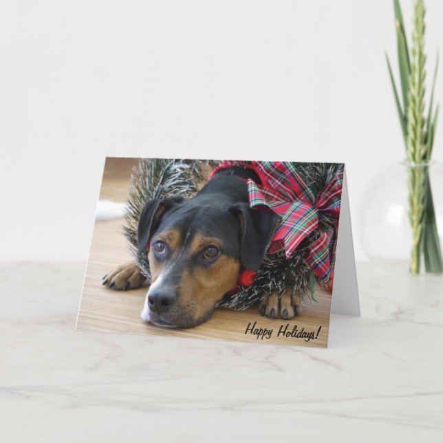 Tarjeta de vacaciones "¿Cocinas de Santa?" (Anverso)