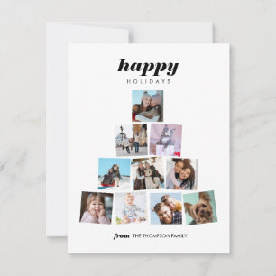 Tarjeta de vacaciones Collage para árbol de Navida