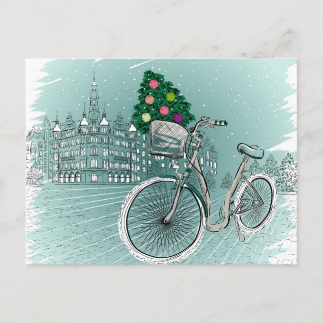 Tarjeta de vacaciones con árbol de vacaciones (Anverso)