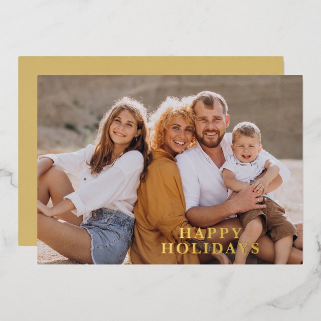 Tarjeta de vacaciones con foto de flores tropicale (Anverso/Reverso)