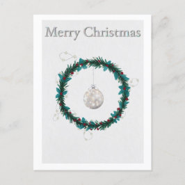 Tarjeta de vacaciones con ilustracion de Navidades