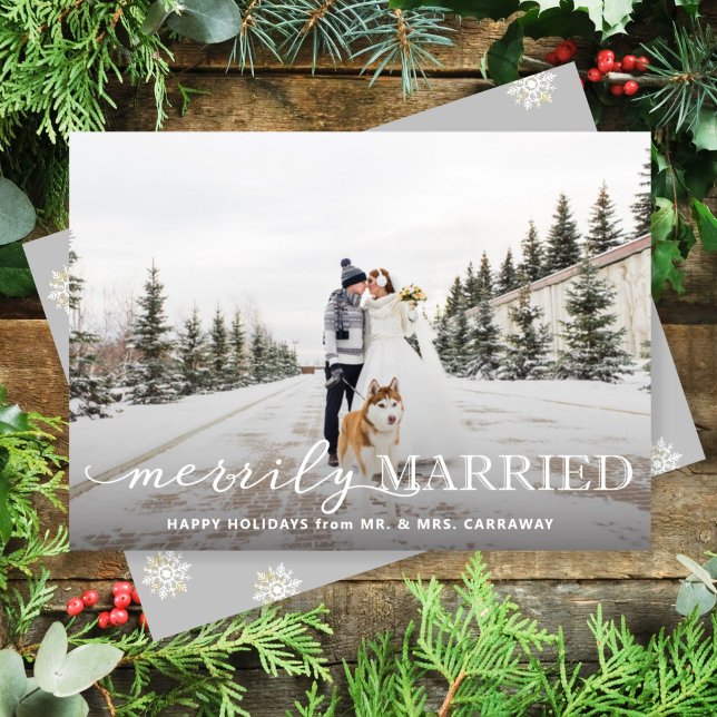 Tarjeta de vacaciones con matrimonio simple (Subido por el creador)