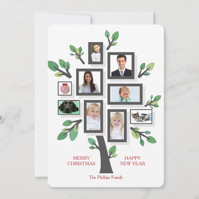 Tarjeta de vacaciones con varias fotos (Anverso)